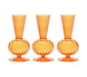 Kim Seybert BUD VASE: TESS S3 - Amber Glass Bud Vases Set at Fig Linens and Home 1