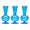 Kim Seybert BUD VASE: TESS S3 - Blue Glass Bud Vases Set at Fig Linens and Home 1