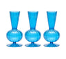Kim Seybert BUD VASE: TESS S3 - Blue Glass Bud Vases Set at Fig Linens and Home 1