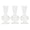 Kim Seybert BUD VASE: TESS S3 - Clear Glass Bud Vases Set at Fig Linens and Home 1