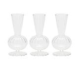 Kim Seybert BUD VASE: TESS S3 - Clear Glass Bud Vases Set at Fig Linens and Home 1