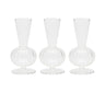 Kim Seybert BUD VASE: TESS S3 - Clear Glass Bud Vases Set at Fig Linens and Home 1