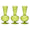 Kim Seybert BUD VASE: TESS S3 - Olive Green Glass Bud Vases Set at Fig Linens and Home 1