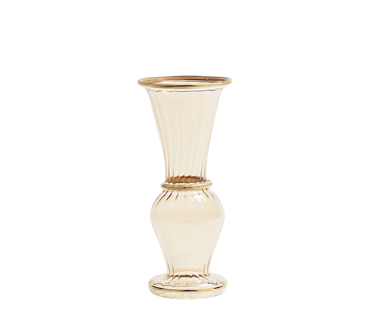 Trumpet Bud Vase in Champagne by Kim Seybert at Fig Linens and Home