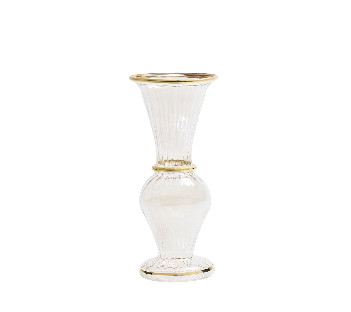 Trumpet Bud Vase in Clear by Kim Seybert at Fig Linens and Home