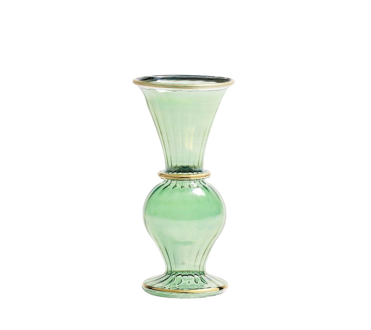Trumpet Bud Vase in Green by Kim Seybert at Fig Linens and Home