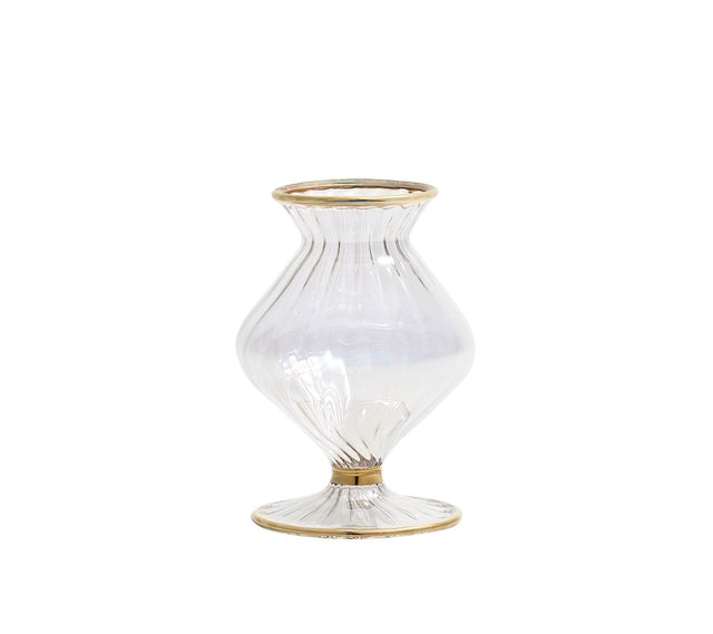 Scallop Bud Vase in Clear by Kim Seybert at Fig Linens and Home