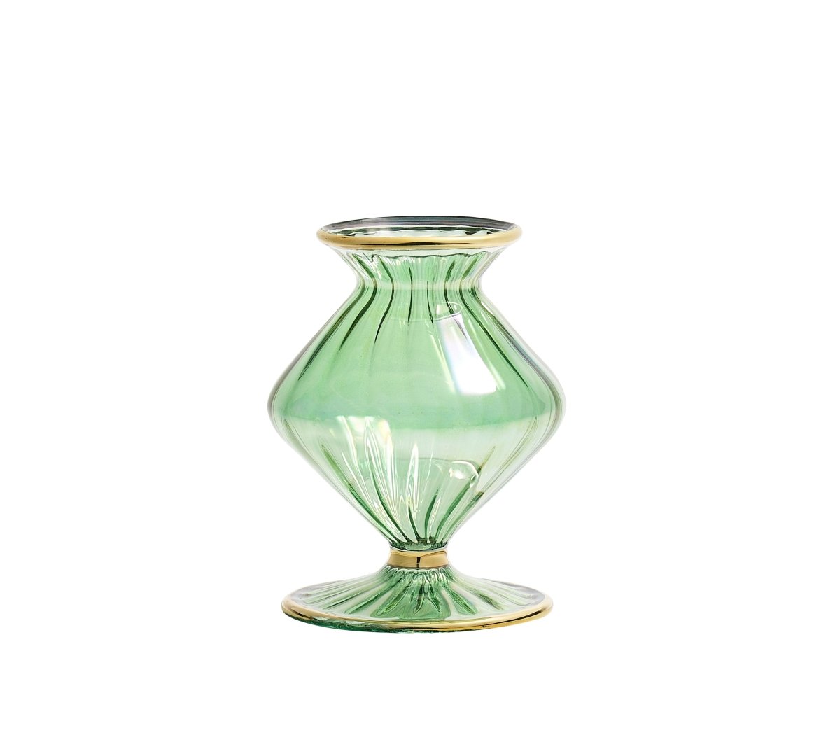 Scallop Bud Vase in Green by Kim Seybert at Fig Linens and Home