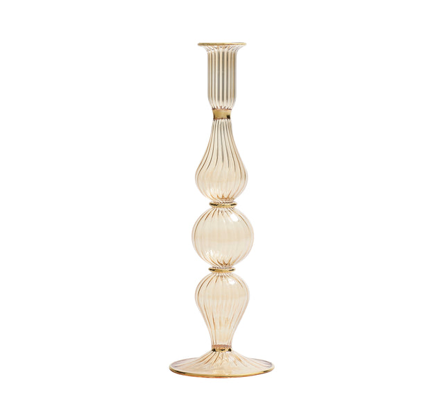 Ripple Candle Holder in Champagne by Kim Seybert at Fig Linens and Home