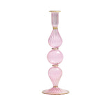 Ripple Candle Holder in Pink by Kim Seybert at Fig Linens and Home