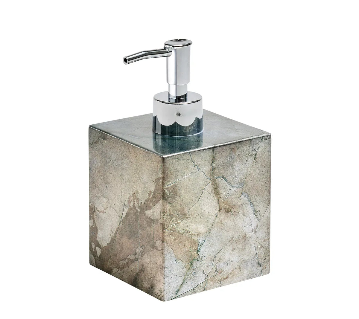 Lucent Beige/Taupe/Gray Soap Dispenser | Kim Seybert at Fig Linens and Home