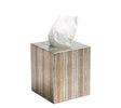 Russet Gold/Silver Tissue Box | Kim Seybert at Fig Linens and Home