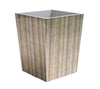 Russet Gold/Silver Waste Basket | Kim Seybert at Fig Linens and Home