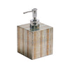 Russet Gold/Silver Soap Dispenser | Kim Seybert at Fig Linens and Home
