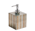 Russet Gold/Silver Soap Dispenser | Kim Seybert at Fig Linens and Home