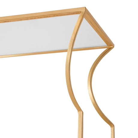 Dorothy Flared Top Etagere in Gold Leaf by Worlds Away