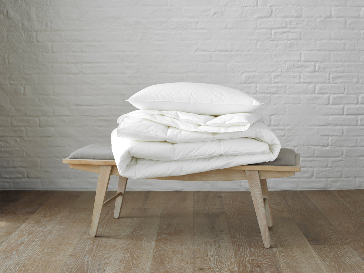 Matouk Libero Down Alternative Hypo-Allergenic Comforters at Fig Linens and Home - Lifestyle View 1