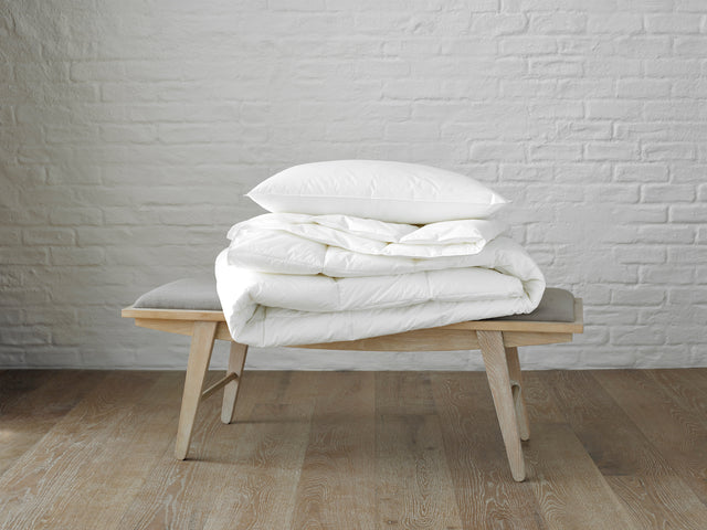Matouk Libero Down Alternative Hypo-Allergenic Comforters at Fig Linens and Home - Lifestyle View 1