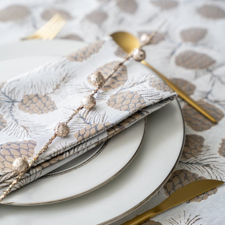 Verbier Bronze Napkin Lifestyle | Mode Living at Fig Linens and Home