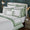 Orchids Lux Stella Organic Duvet Cover - King - Olive at Fig Linens and Home 
