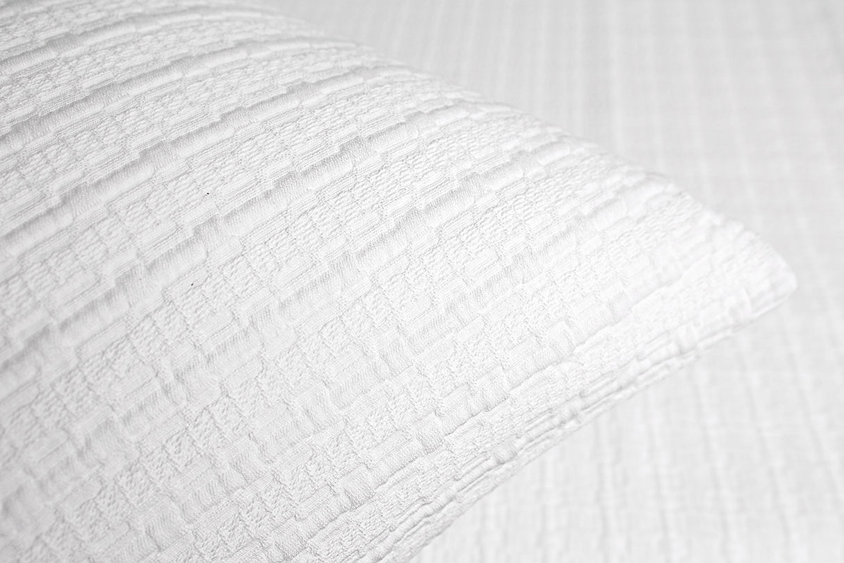 Fabric Detail - Dune White Bedding by Kevin O'Brien Studio at Fig Linens and Home