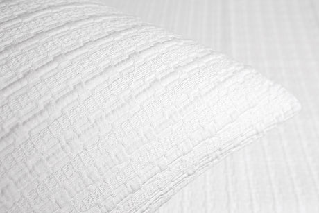 Fabric Detail - Dune White Bedding by Kevin O'Brien Studio at Fig Linens and Home