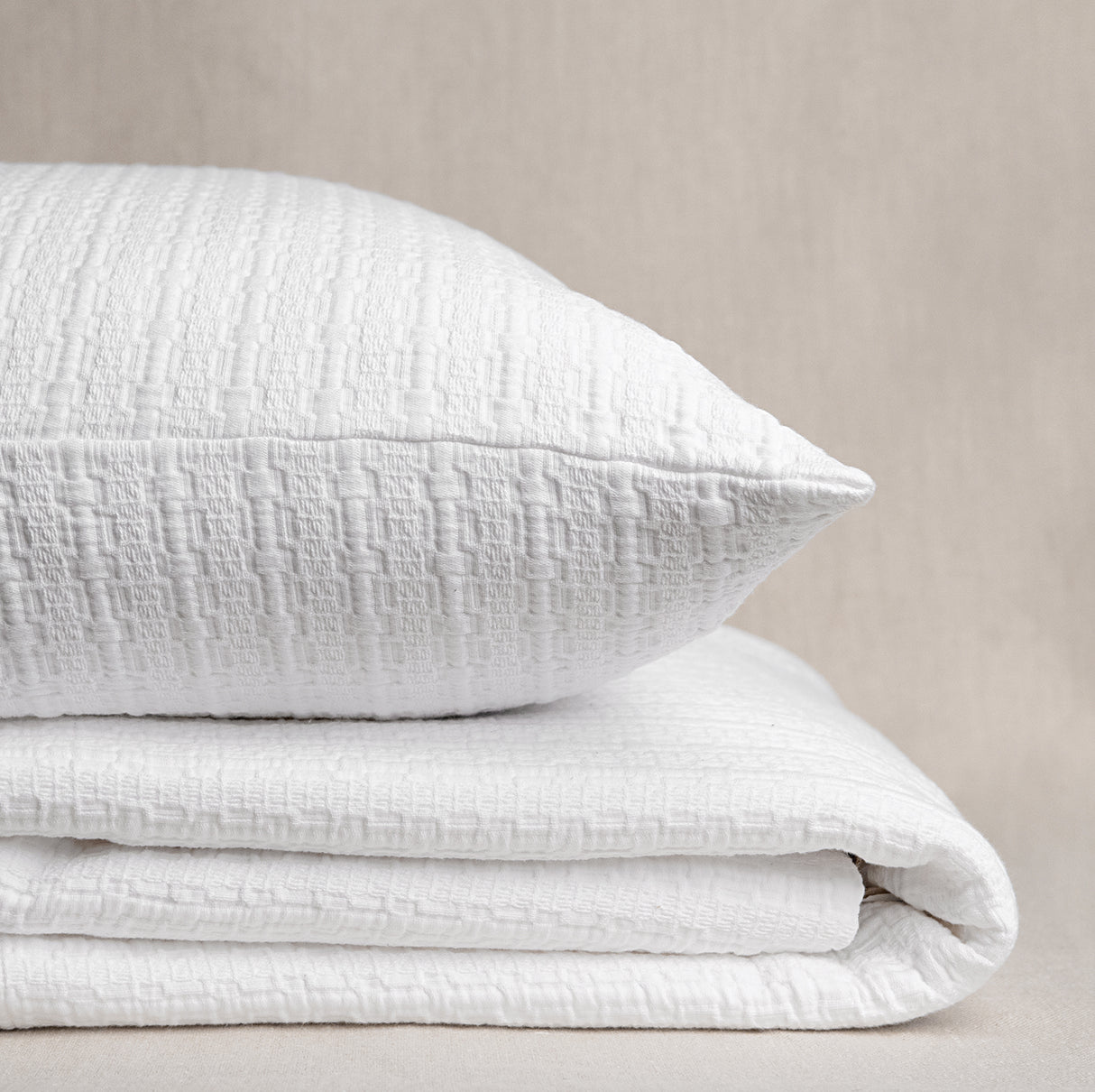 Dune White Bedding by Kevin O'Brien Studio | Coverlets and Shams at Fig Linens and Home