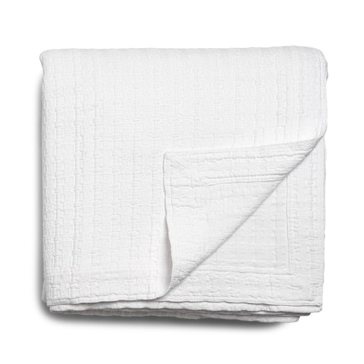 Queen Coverlet - Dune White Bedding by Kevin O'Brien Studio at Fig Linens and Home