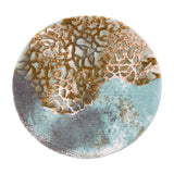 Abyss Habidecor Bath Rug - Dune Round Bathroom Rug - Aqua 210 - Fig Linens and Home 1