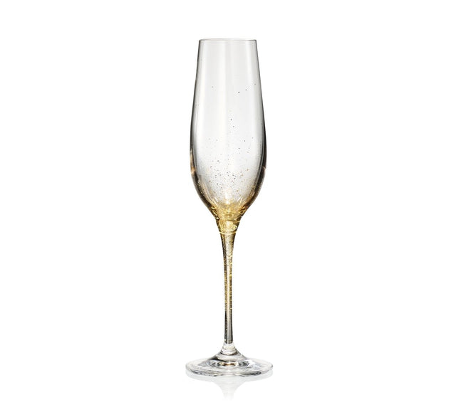 Orion Champagne Flute in Gold by Kim Seybert at Fig Linens and Home