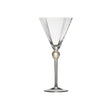Daphne Wine Glass in Clear & Gold by Kim Seybert at Fig Linens and Home