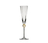 Daphne Flute in Clear & Gold by Kim Seybert at Fig Linens and Home
