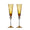 Daphne Flute in Amber, Set of 2 in a Gift Box by Kim Seybert at Fig Linens and Home