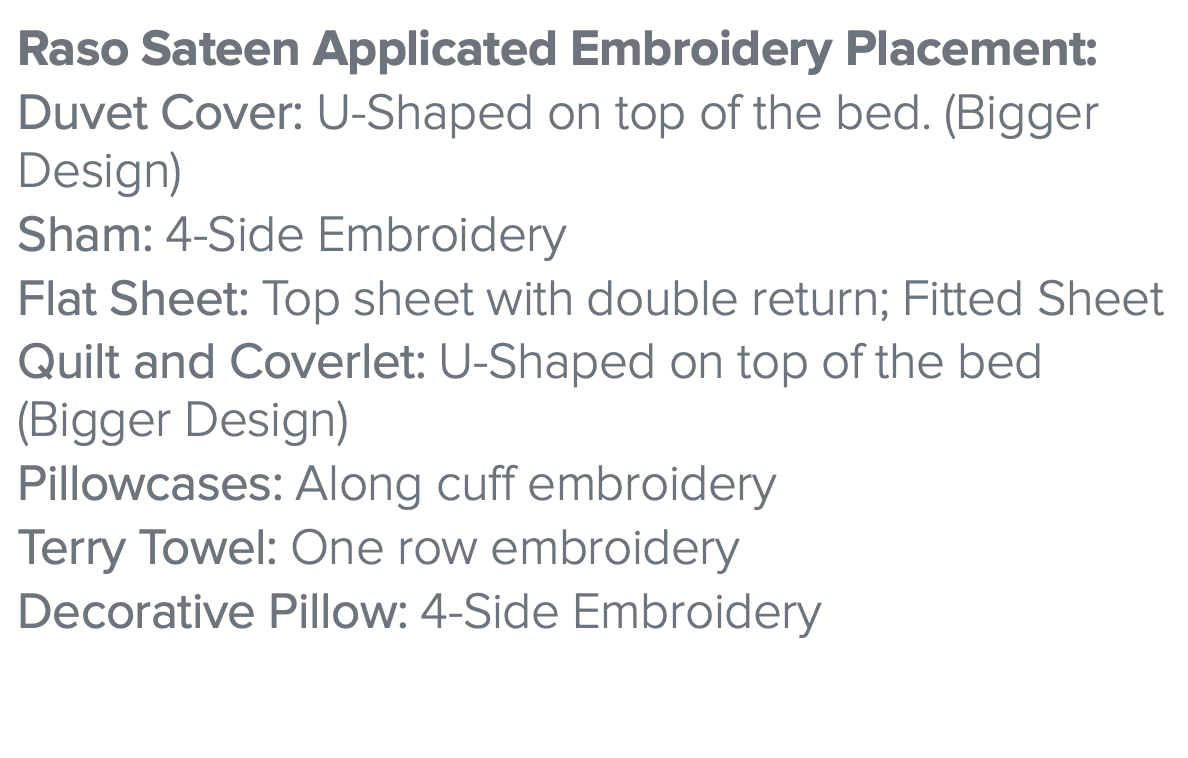 Carrara Embroidered Bedding - Description 1 -Dea Fine Linens