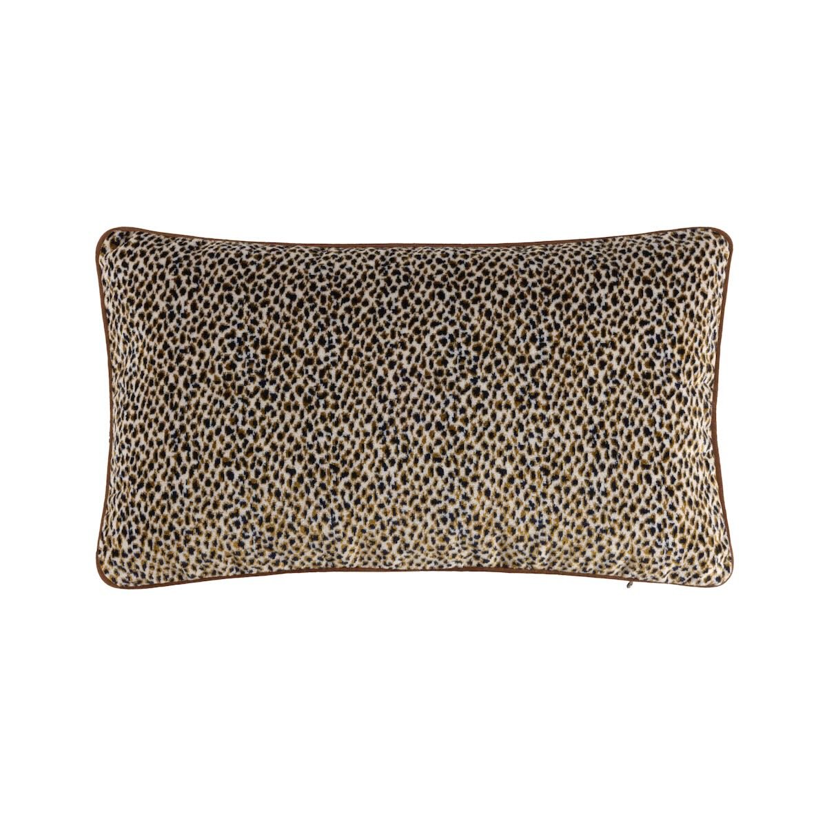 Yves Delorme Zenaide Nuit Decorative Pillow by Yves Delorme  - Decorative Pillow 13 x 22 Zenaide Nuit  at FIG LINENS AND HOME - 3