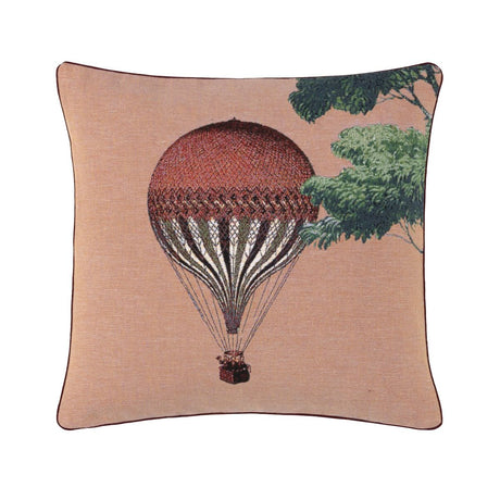 Yves Delorme Montgolfier Cedre Decorative Pillow by Yves Delorme  - Decorative Pillow 18 x 18 Montgolfier Cedre  at FIG LINENS AND HOME - 1