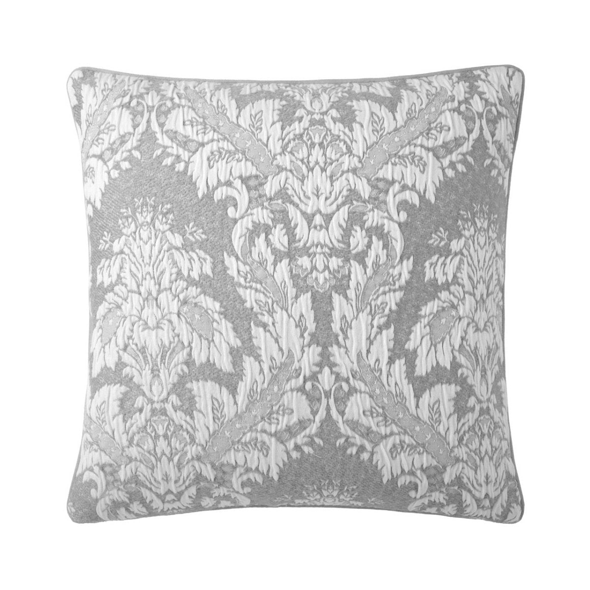Throw Pillow - Fresque Platine Decorative Pillow by Yves Delorme at Fig Linens and Home Westport