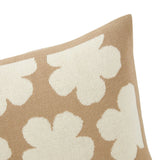 Yves Delorme Kenzo K Hanadot Beige Decorative Pillow by Yves Delorme - Decorative Pillow 18 x 18 K Hanadot Beige at FIG LINENS AND HOME - 4