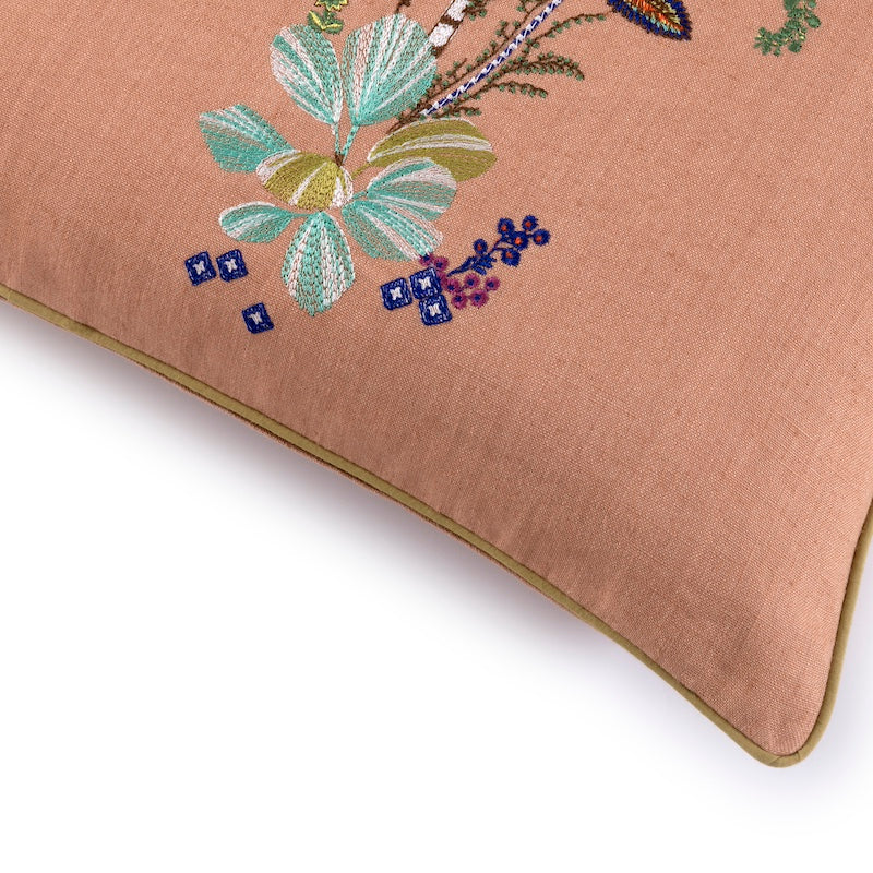Decorative Pillow Jardins - Yves Delorme - Coussin Face 3 Fig Linens and Home