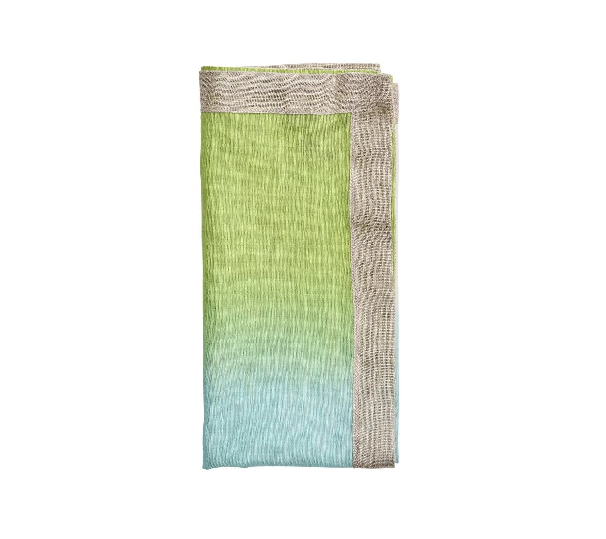 Dip Dye Napkin in Blue & Green by Kim Seybert at Fig Linens and Home 3