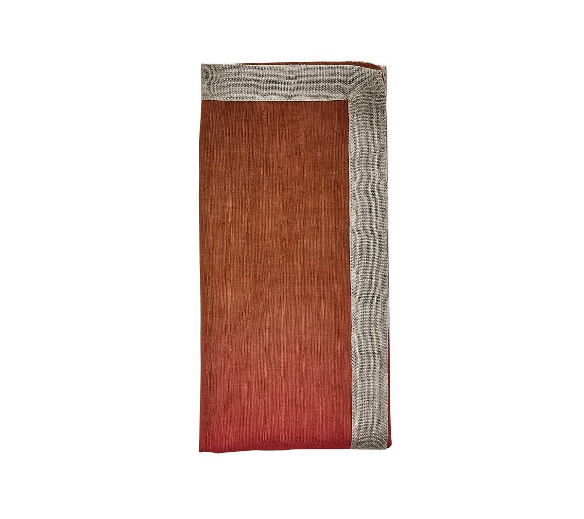Dip Dye Napkin in Cranberry & Orange by Kim Seybert at Fig Linens and Home 4