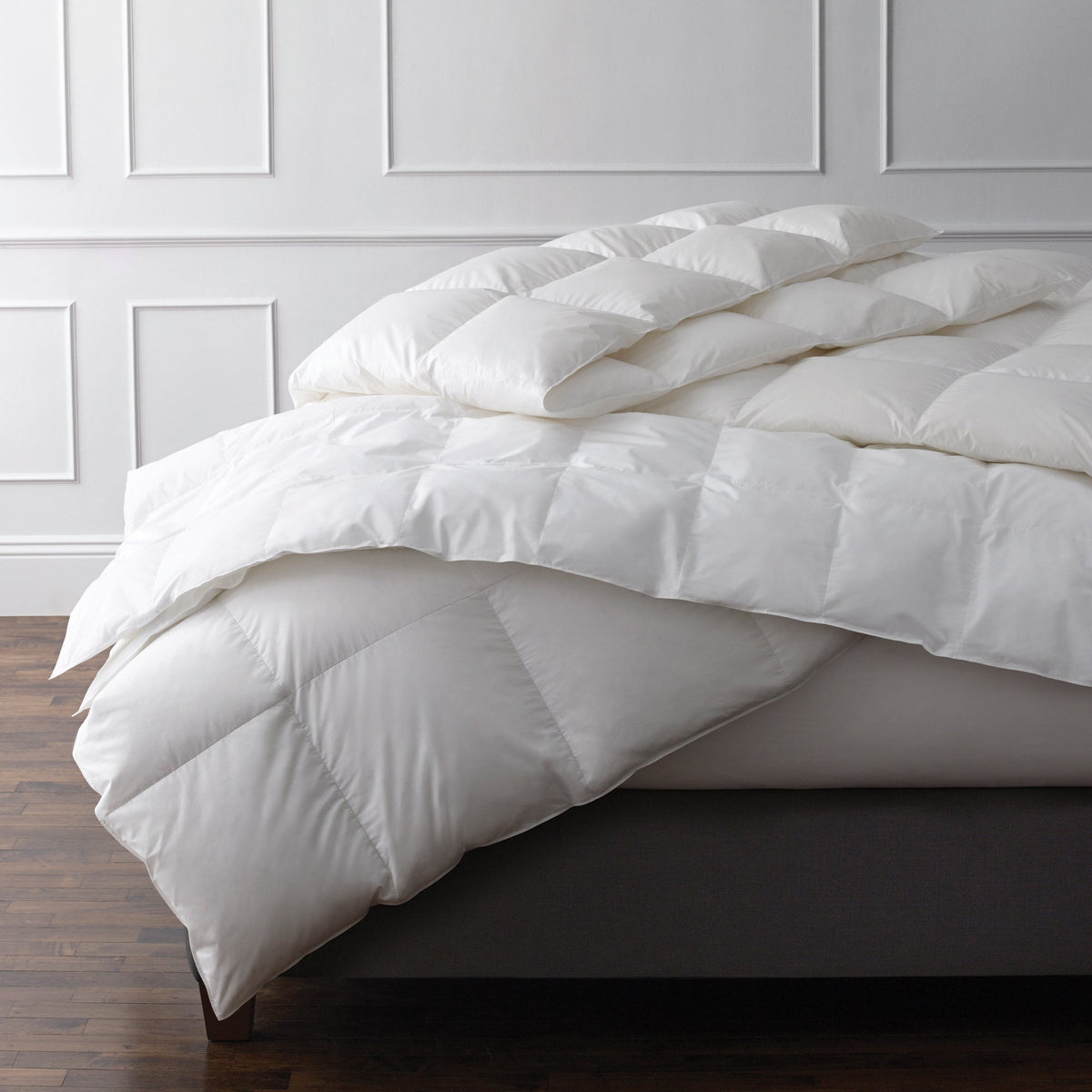 Matouk Valletto 650 Fill Power Down Comforter at Fig Linens and Home - Lifestyle View 2
