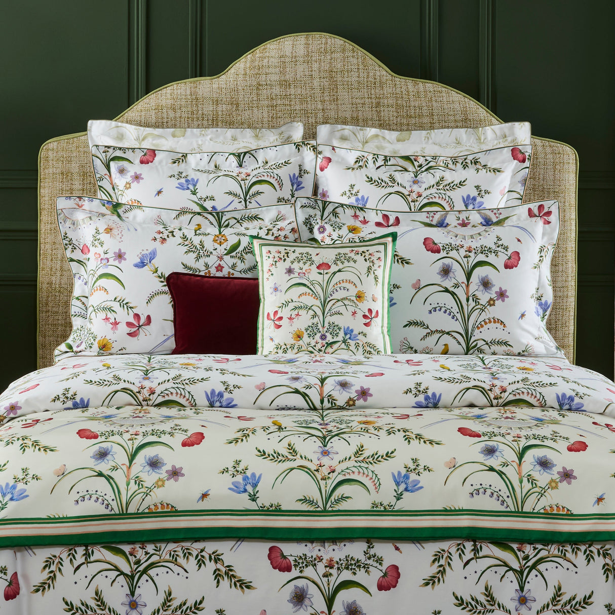 Botanic Silk Decorative Pillow by Yves Delorme