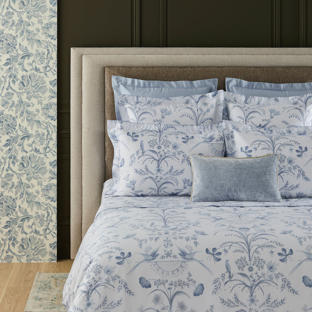Herbier Celeste Organic Duvet Cover by Yves Delorme