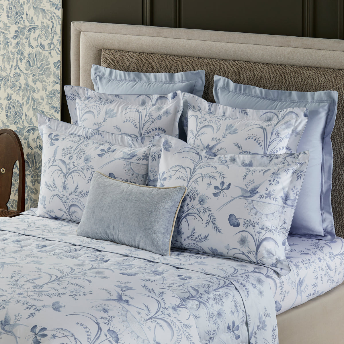 Herbier Celeste Organic Flat Sheet by Yves Delorme