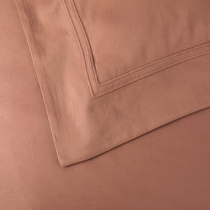 Detail of Duvet - Triomphe Sienna Cotton Bedding by Yves Delorme at Fig Linens and Home