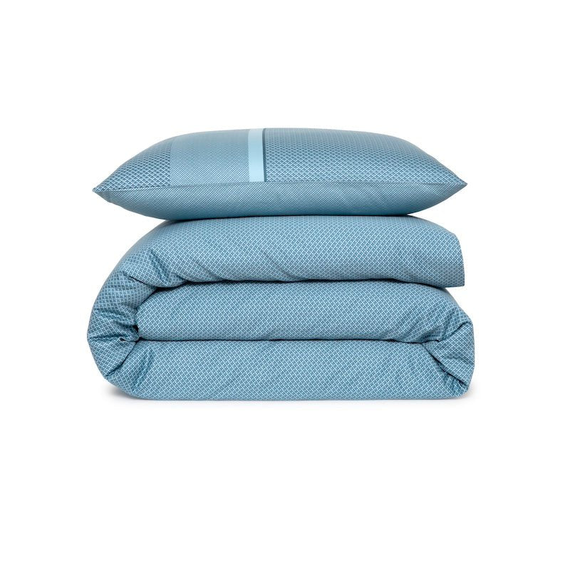 Duvet and Sham Stacked - Alton Pacific Bedding by Yves Delorme | Hugo Boss