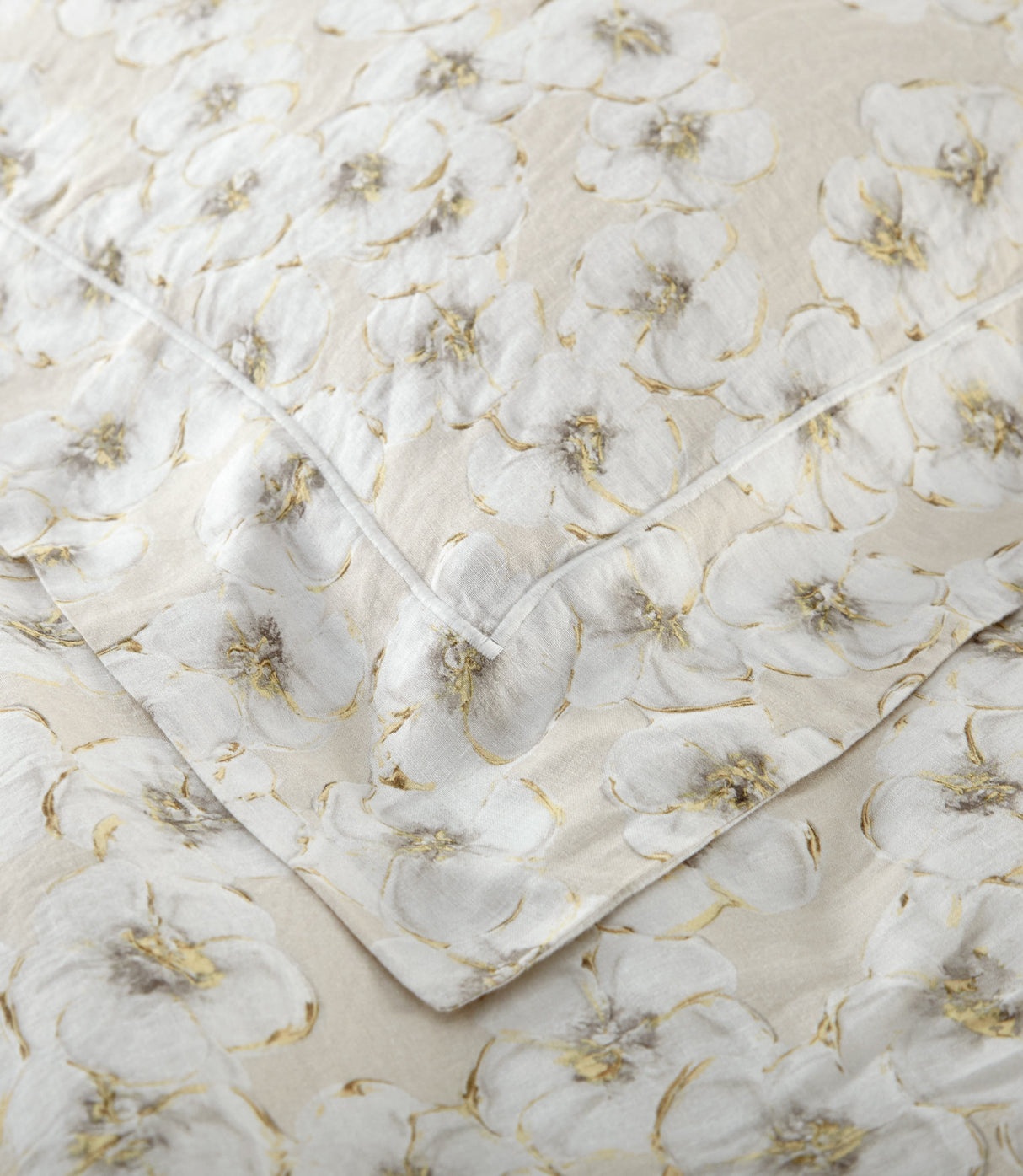 Ella Natural Linen Duvet Set Peacock Alley at Fig Linens and Home - View 3