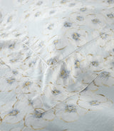 Ella Sky Linen Duvet Set by Peacock Alley - Detail View at Fig Linens and Home
