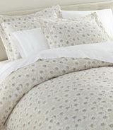 Ella Natural Linen Duvet Set Peacock Alley at Fig Linens and Home - View 1